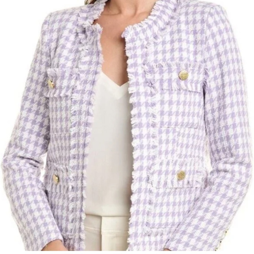 Nanette Lepore Lavender Tweed Blazer